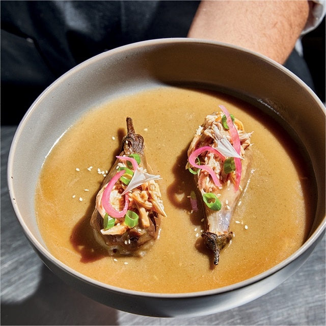 Salad Nicoise with Bottarga and Black Olive Crumble