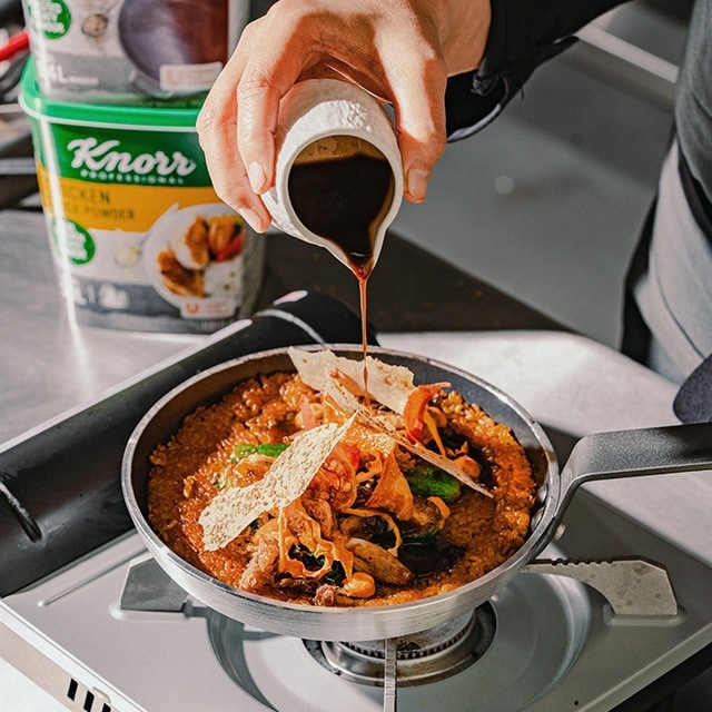 Crispy Mathloutha with Lamb