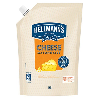 Hellmann’s Cheese Mayonnaise (12x1kg) - Hellmann’s Cheese Mayonnaise is a cost-effective solution that delivers creamy cheese flavour to your dish.