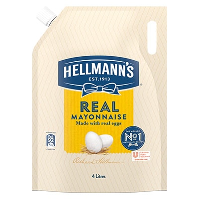 Hellmann’s Real (4x4L) - Our quality mayonnaise brings out the best in all your dishes