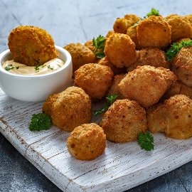 Breaded Mushroom with Cheese Mayonnaise Breaded Mushroom with Cheese Mayonnaise
