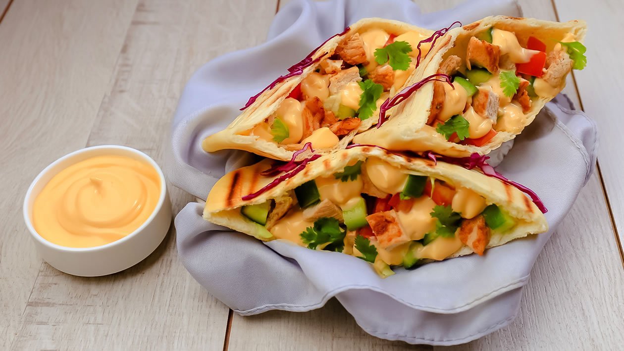 Cheesy Pita Pockets – - Recipe