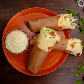Arabic Shawarma with Garlic Mayonnaise Arabic Shawarma with Garlic Mayonnaise