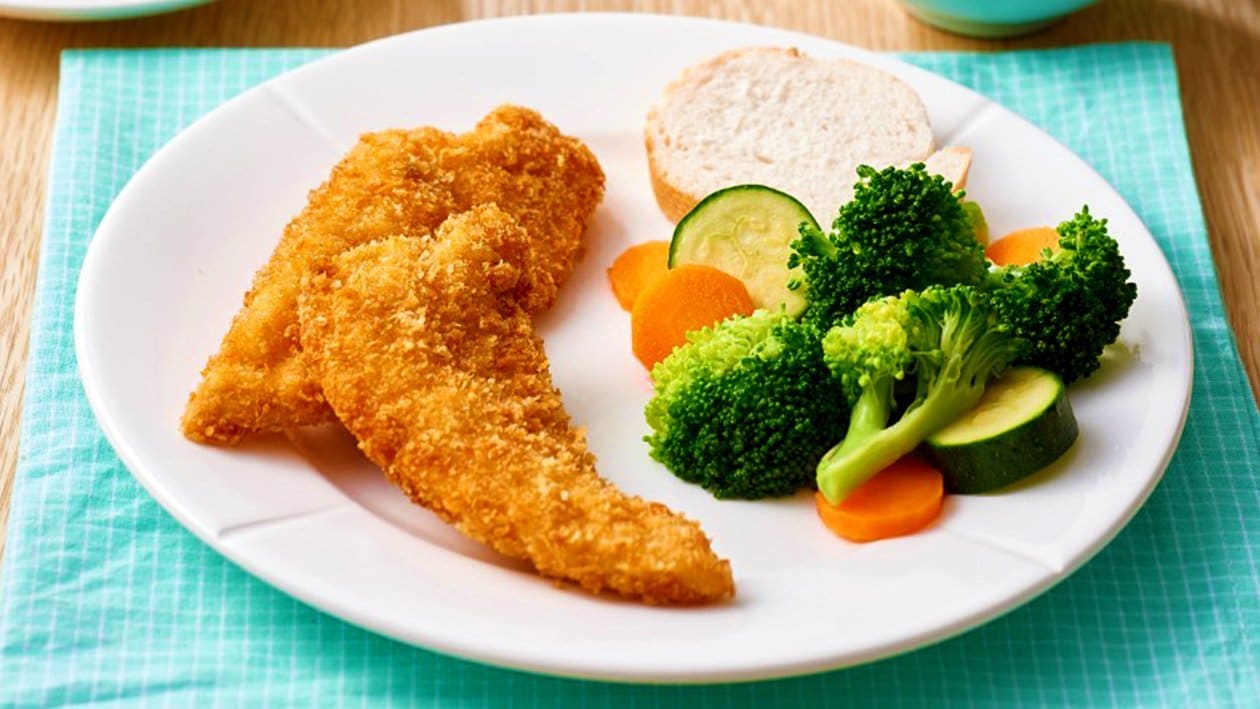 Crumbed Chicken Tenderloins with Lime Aioli