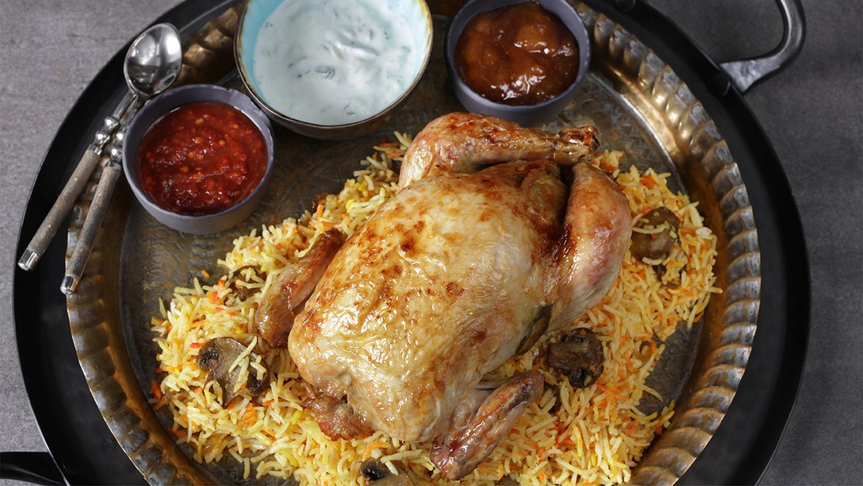 Mushroom Biryani Stuffed Chicken – - Recipe