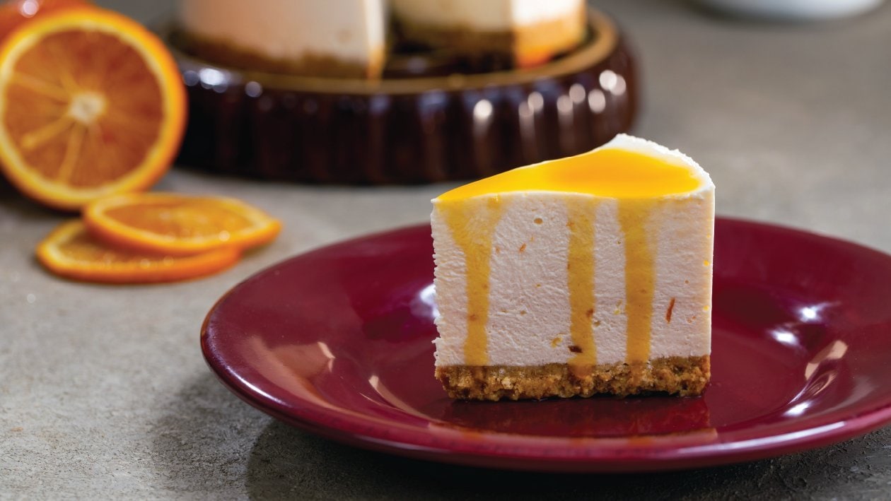 Orange Custard Cheesecake – - Recipe