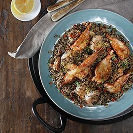 Smokey Prawns and Garlic Sabudana
