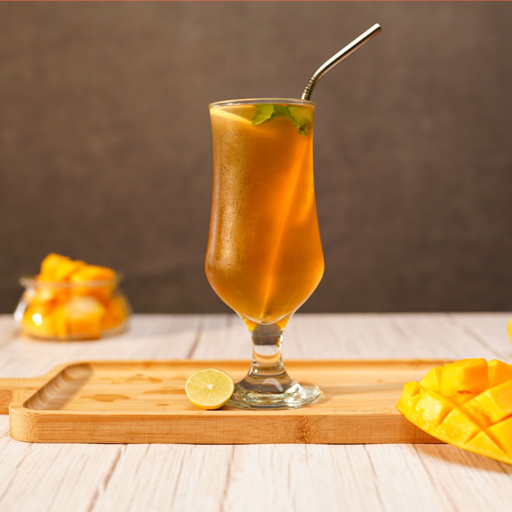 Mango Lime Mocktail Mango Lime Mocktail