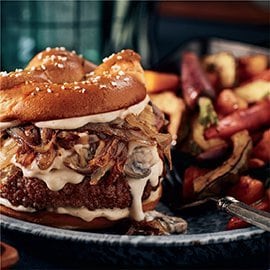 چیز فونڈو برگر چیز فونڈو برگر