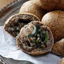 Potato, Spinach and Cheese Kibbeh