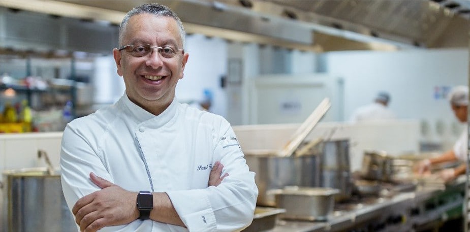 Chef Paul Hage serves it up