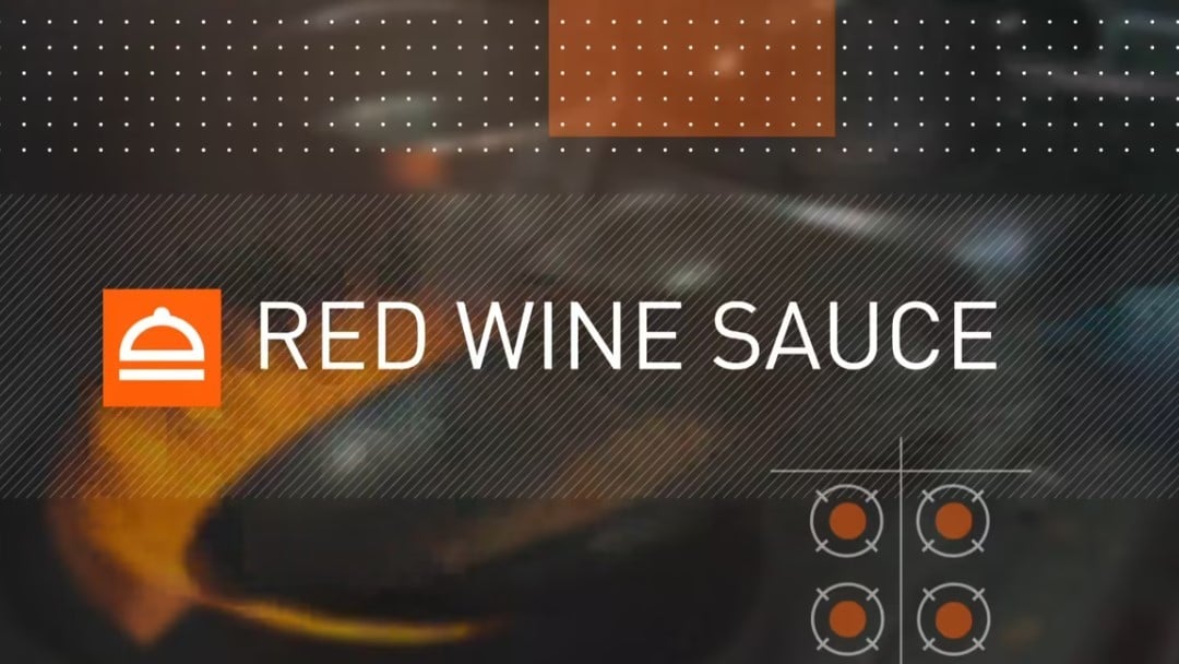 4. Red wine sauce